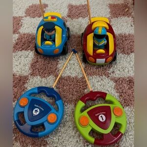 Amazon Blue and Red Remote Control Toy Cars